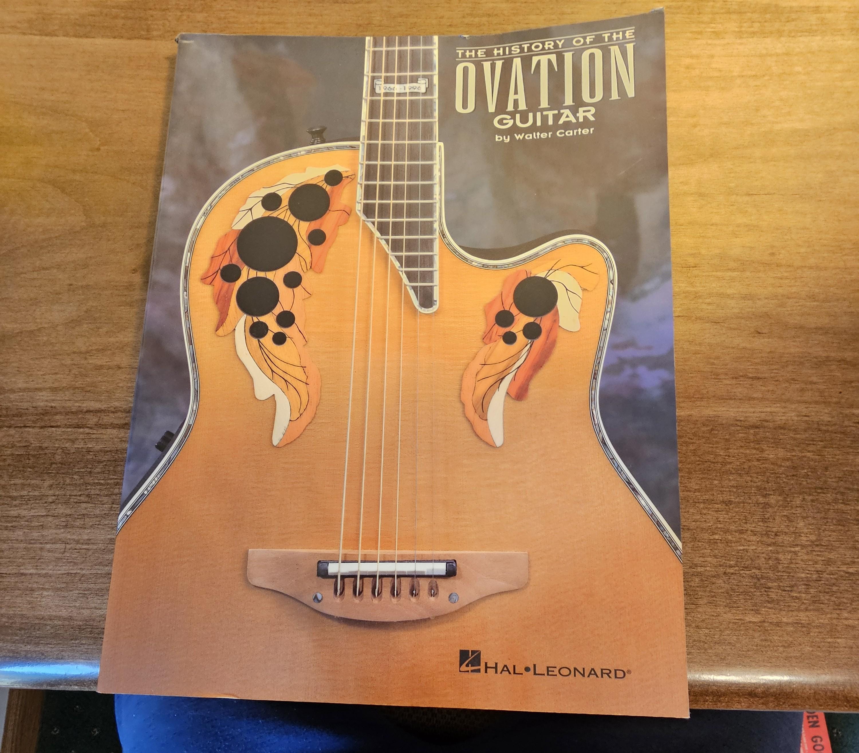 The History of the Ovation Guitar Soft Covered Book 1996 1st