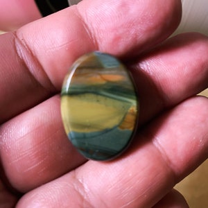 Blue Mountain Oregon Jasper cabochon