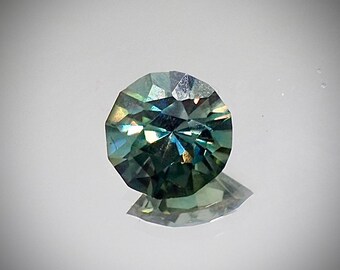 Briljante ronde edelsteen van 1,36 kt dichroïsche moissaniet