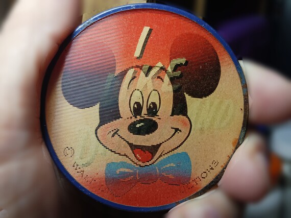 I Like Disney Lenticular Pinback Button, Vintage,… - image 6