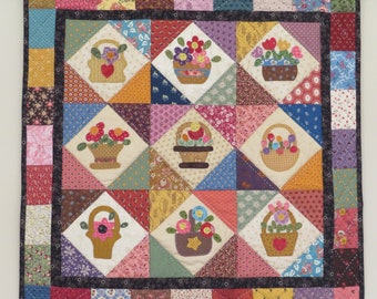 Small Baskets Quilt - pdf pattern