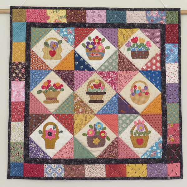 Small Baskets Quilt - pdf pattern