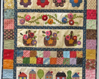 Row X Row Quilt Kit Bee Theme NIP Never Used Row X Row Quilt Kit Bee Theme NIP Never Used