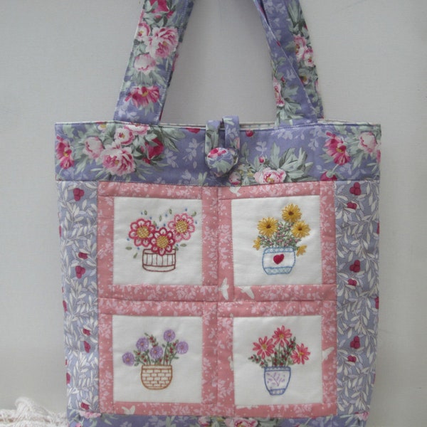 Potted Goodness Tote Bag pdf pattern