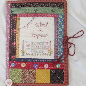 Work in Progress notebook cover pdf pattern