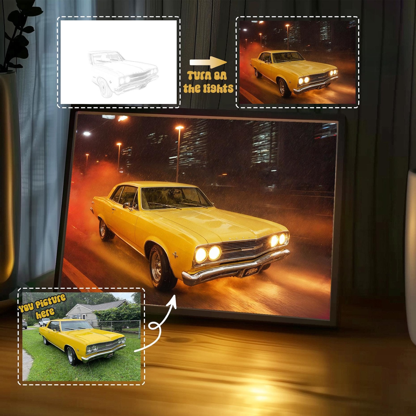 Personalized Car Photo LED Light Box