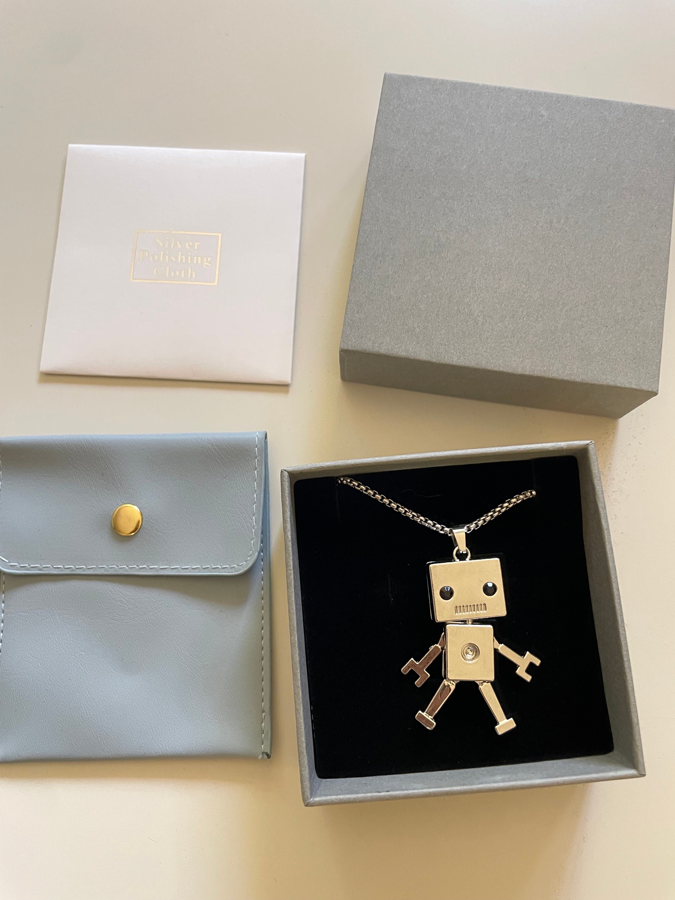 ネックレス・ペンダント Robot Pendant Necklace #5774 2649433.jpg