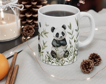 Watercolor Animals Coffee Mug, Whimsical Animal Wildlife, Boho Cottagecore Tea Cup, Adorable Nature Friends, Sweet Lover Gift For Her