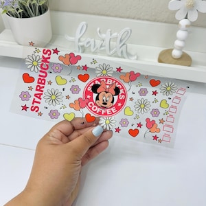 Cartoon UVDTF Cup wrap, Ready to apply, High Quality, Libbey Cup Wraps, Easy application, Transfer, Glass Can Wraps, Waterproof