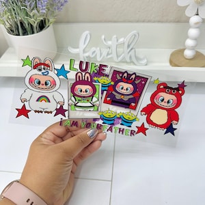 Colorful Cartoon UVDTF Cup wrap, Ready to apply, High Quality, Libbey Cup Wraps, Easy application, Transfer, Glass Can Wraps, Waterproof