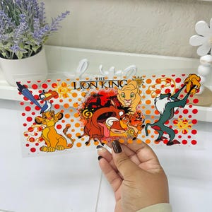 Cartoon UVDTF Cup wrap, Ready to apply, High Quality, Libbey Cup Wraps, Easy application, Transfer, Glass Can Wraps, Waterproof