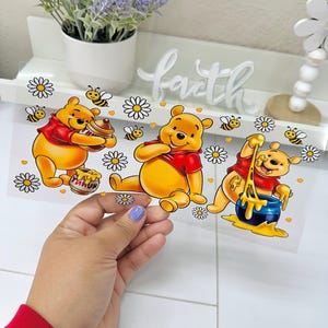 Cartoon UVDTF Cup wrap, Ready to apply, High Quality, Libbey Cup Wraps, Easy application, Transfer, Glass Can Wraps, Waterproof