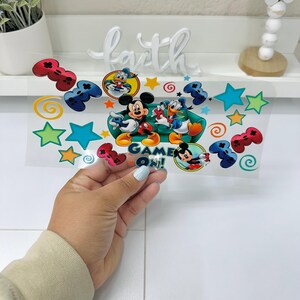 Cartoon UVDTF Cup wrap, Ready to apply, High Quality, Libbey Cup Wraps, Easy application, Transfer, Glass Can Wraps, Waterproof