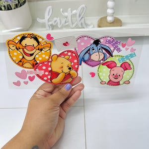 Cartoon UVDTF Cup wrap, Ready to apply, High Quality, Libbey Cup Wraps, Easy application, Transfer, Glass Can Wraps, Waterproof