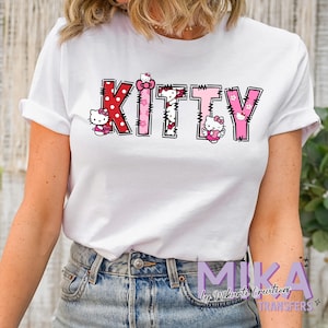 Cat Name, Ready to Press DTF Transfers, DTF Transfer, Heat Press, Direct to Film Transfers, DTF Print, Cartoon Cat