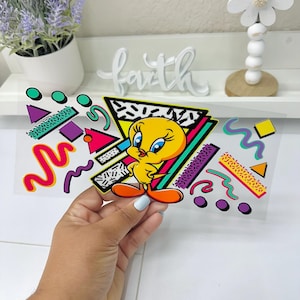 Cartoon UVDTF Cup wrap, Ready to apply, High Quality, Libbey Cup Wraps, Easy application, Transfer, Glass Can Wraps, Waterproof