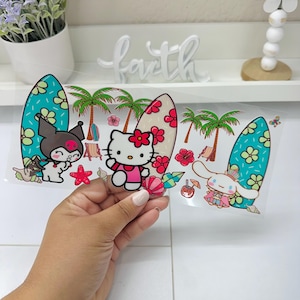 Cartoon UVDTF Cup wrap, Ready to apply, High Quality, Libbey Cup Wraps, Easy application, Transfer, Glass Can Wraps, Waterproof