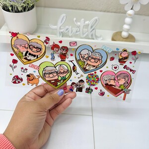Cartoon UVDTF Cup wrap, Ready to apply, High Quality, Libbey Cup Wraps, Easy application, Transfer, Glass Can Wraps, Waterproof