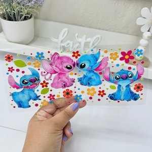 Cartoon UVDTF Cup wrap, Ready to apply, High Quality, Libbey Cup Wraps, Easy application, Transfer, Glass Can Wraps, Waterproof