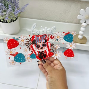 Cartoon UVDTF Cup wrap, Ready to apply, High Quality, Libbey Cup Wraps, Easy application, Transfer, Glass Can Wraps, Waterproof