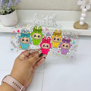 Funny Cartoon UVDTF Cup wrap, Ready to apply, High Quality, Libbey Cup Wraps, Easy application, Transfer, Glass Can Wraps, Waterproof