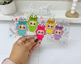 Funny Cartoon UVDTF Cup wrap, Ready to apply, High Quality, Libbey Cup Wraps, Easy application, Transfer, Glass Can Wraps, Waterproof