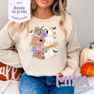 Sweet Spooky, Ready to Press DTF Transfers, Halloween DTF Transfer, Heat Press, Direct to Film Transfers, DTF Print,  Spooky Season