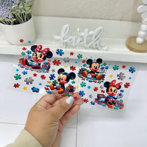 Cartoon UVDTF Cup wrap, Ready to apply, High Quality, Libbey Cup Wraps, Easy application, Transfer, Glass Can Wraps, Waterproof