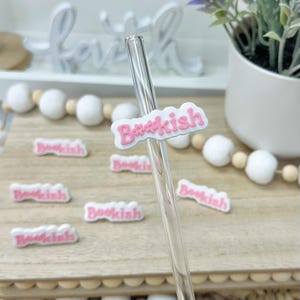 Bookish Straw Topper, Tumblers Accessories, Straw Accessory, Cup Straw Cover, Book Lover Gift, Accessories for Cup, Straw Charms
