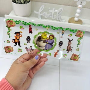 Cartoon UVDTF Cup wrap, Ready to apply, High Quality, Libbey Cup Wraps, Easy application, Transfer, Glass Can Wraps, Waterproof