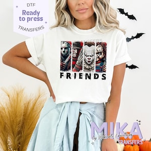 Horror Movie Character, Ready to Press DTF Transfers, Halloween DTF Transfer, Heat Press, Direct to Film Transfers, DTF Print, Heat Transfer