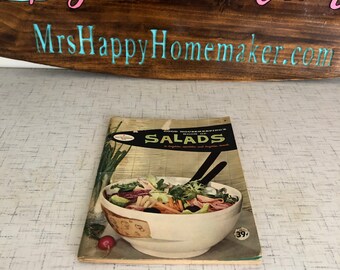 1958 Good Housekeeping Book of Salads Vintage 50s Cookbook Recipe Booklet