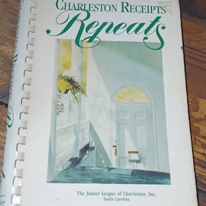 1986 Charleston Receipts Repeats  80s vintage cookbook