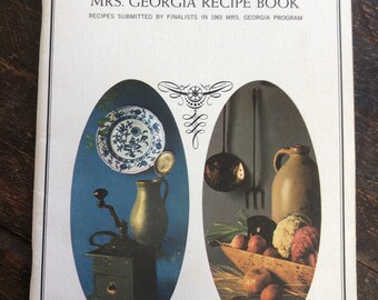 1965 Mrs. Georgia Recipe Book Vintage Hard to Find Cookbook MINT!