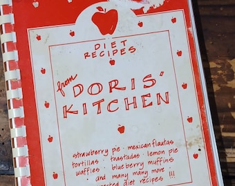 1986 Diet Recipes from Doris' Kitchen Vintage 80s Cookbook