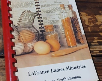 1977 Cherished Recipes LaFrance Ladies Ministries Vintage Cookbook