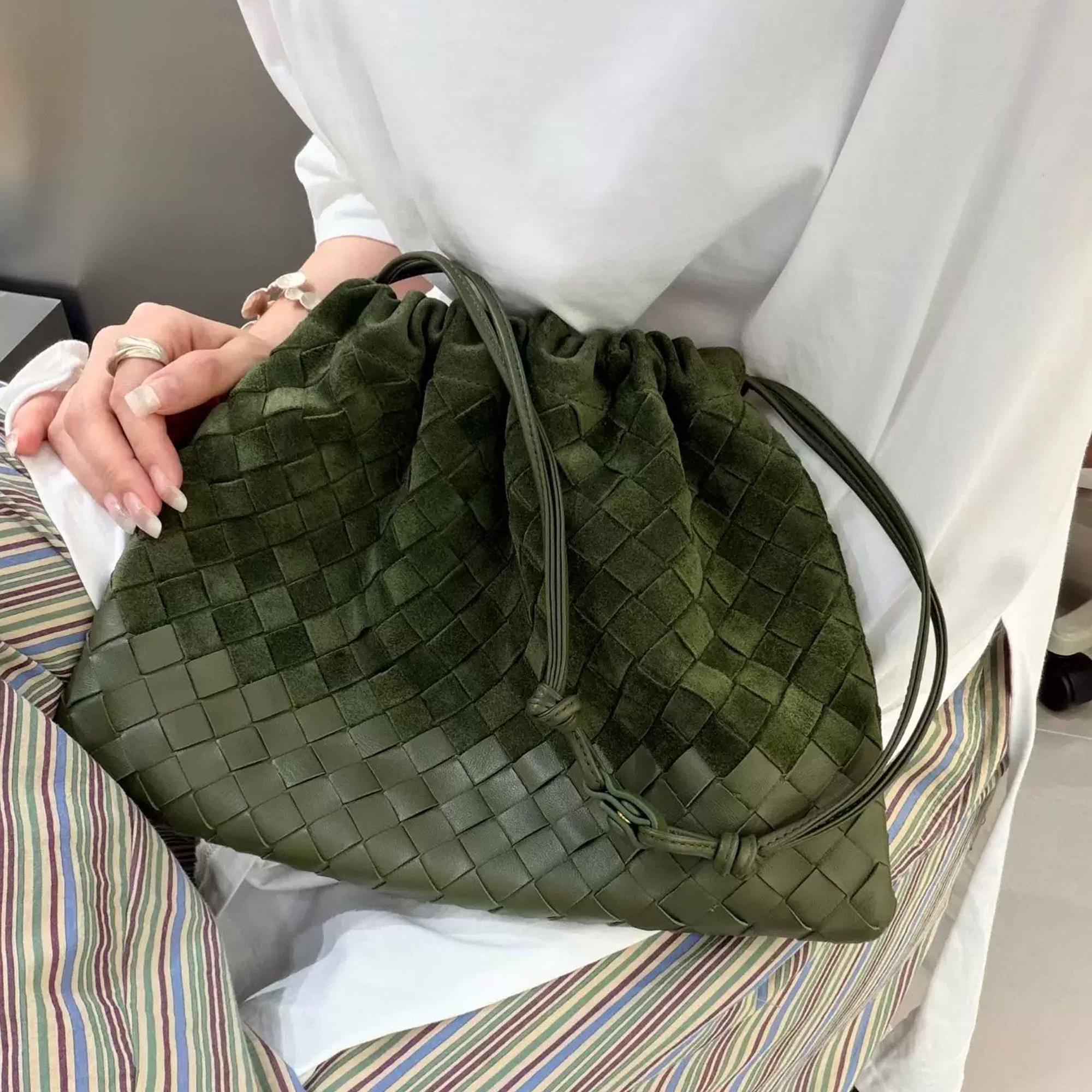 Suede Woven Bag - Etsy