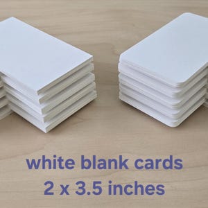 Blankokarten, Karteikarten, Grußkarten, Geschenkanhänger, Briefpapier, 5 cm x 9 cm