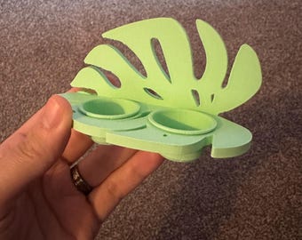 Gecko leaf feeding ledge, magnetic feeding station, delicup holder, tank decor, crested geckos, chahouas, vivarium, mourning geckos