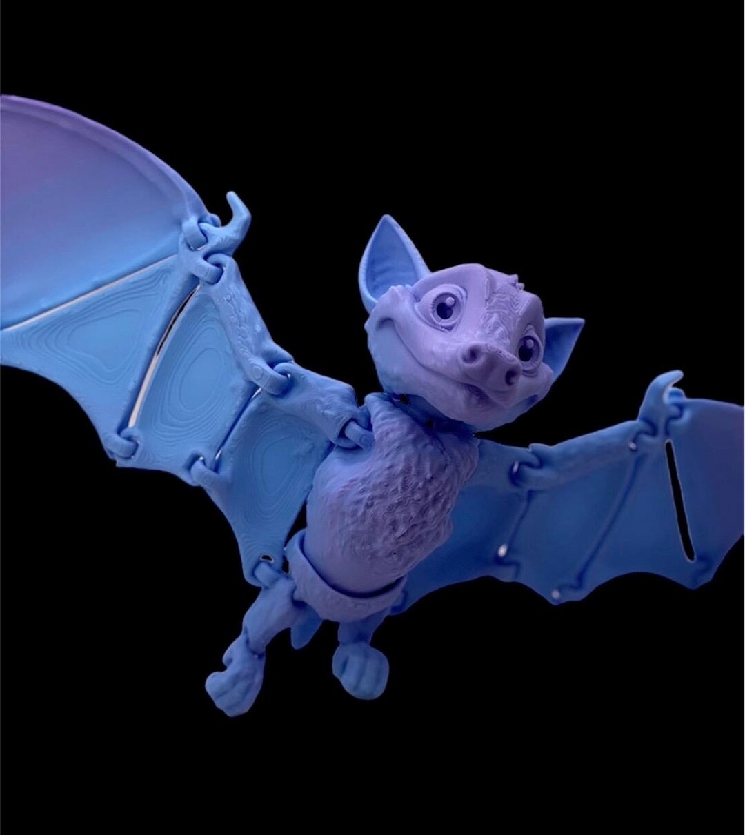 Flexi Bat Fidget: 3D Printed Sensory Toy, Halloween Decor - Etsy