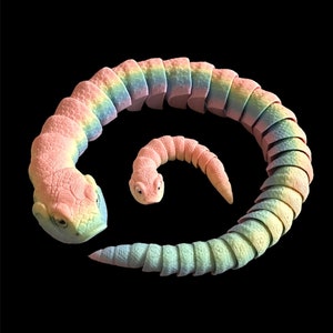 3D Printed Hognose Snake: Flexi Fidget Desk Decor