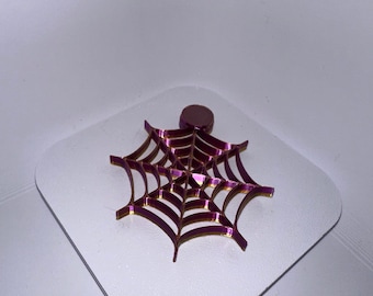3D Printed Magnetic Spider Web: Jumping Spider Enclosure Decor