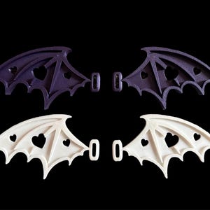 Heart batwings headphone attachments gaming accessories cosplay streaming accessories cute accessories headphone cosplay