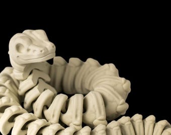 Serpent squelette articulé : impression 3D Flexi Fidget Desk Buddy