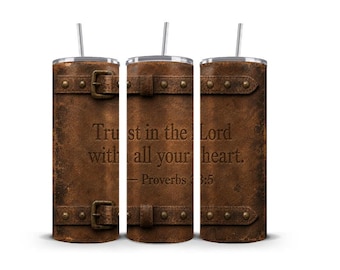 Pacchetto di rivestimenti in pelle Faith Skinny per bicchieri termici da 20 oz / 4 design in formato PNG e PDF / Download digitale immediato