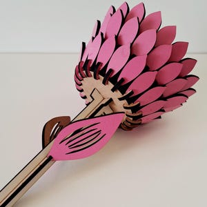 Protea Blumen MDF Laser Cut Design | Südafrikanische Hölzerne Wandkunst (SVG)