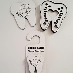 MDF Baby Teeth Keepsake Box | Laser Cut Tooth Fairy Memory Storage