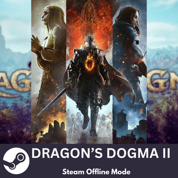 Dragon's Dogma 2 Deluxe Edition, Global Steam Game, Offline Mode, Please Read Description,