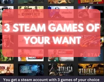 3 giochi a tua scelta in un unico pacchetto, gioco Steam globale, modalità offline, leggi la descrizione
