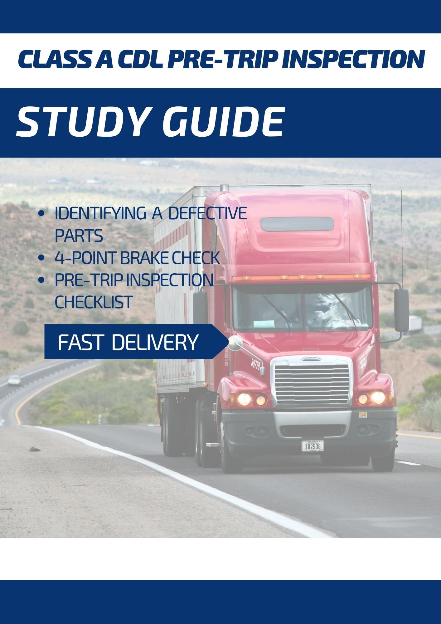 Class A CDL Pre-trip Inspection Study Guide - Etsy